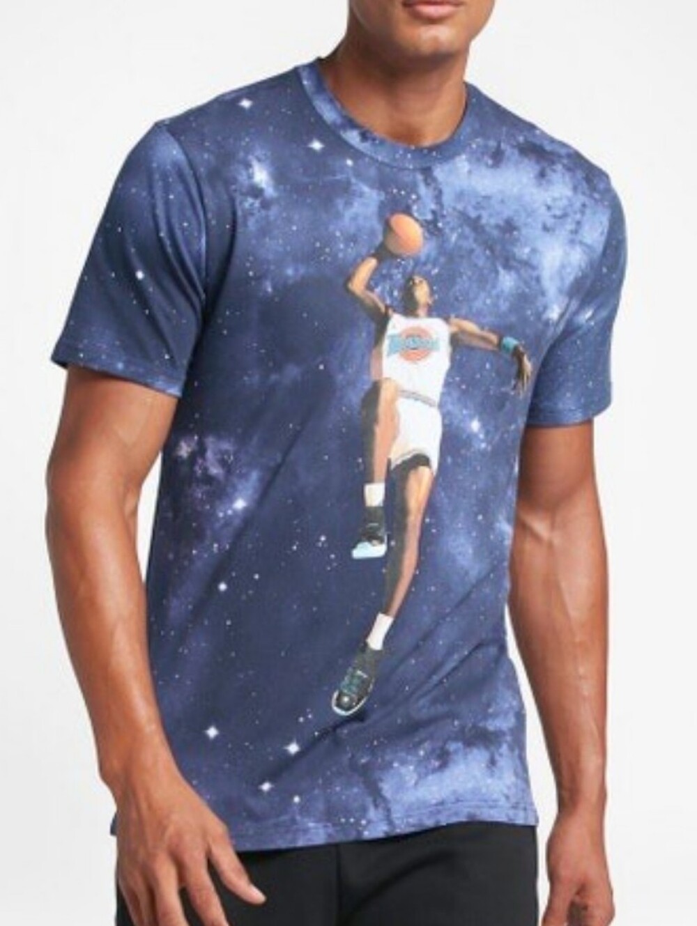 NWT AIR JORDAN XI 11 SPACE JAM GALAXY 20th ANNIVERSARY T-SHIRT